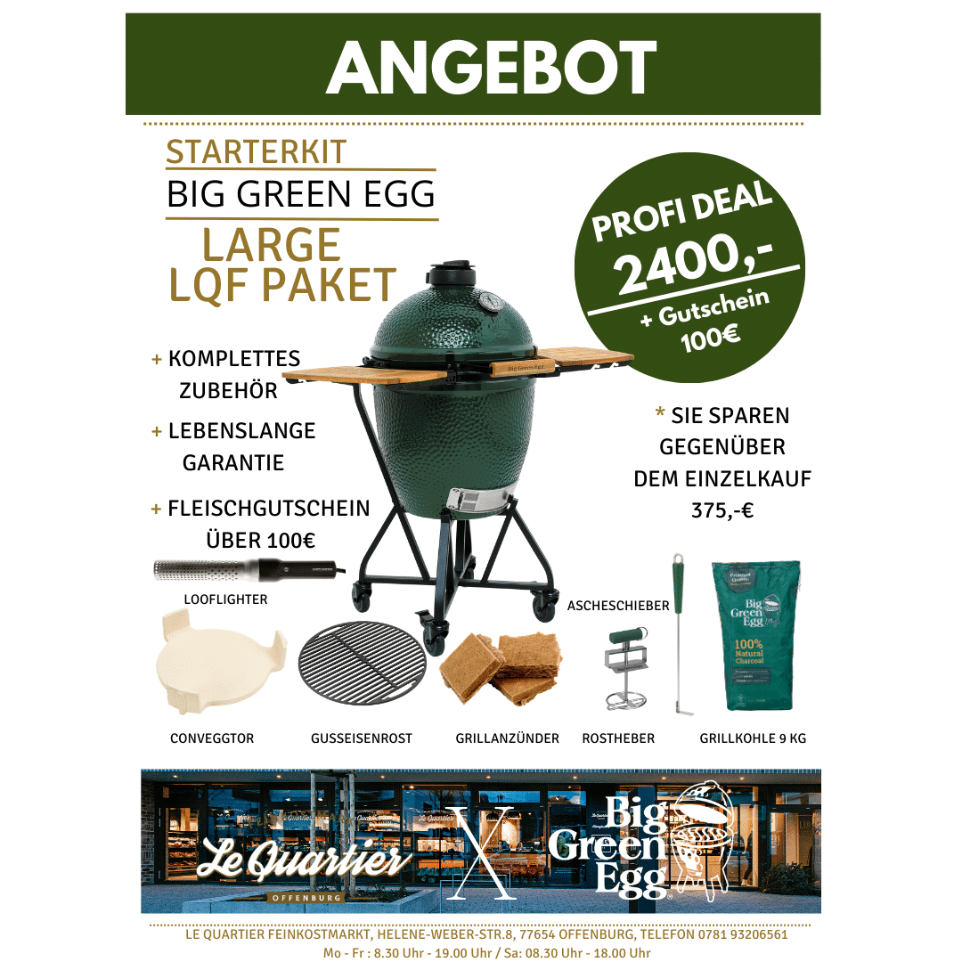 Big Green Egg Large LQF Paket