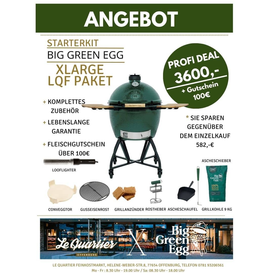 Big Green Egg Xlarge LQF Paket