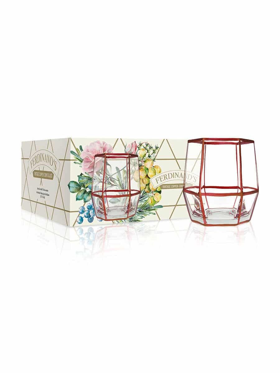 Ferdinand's Copper Comb Glas 4er Pack