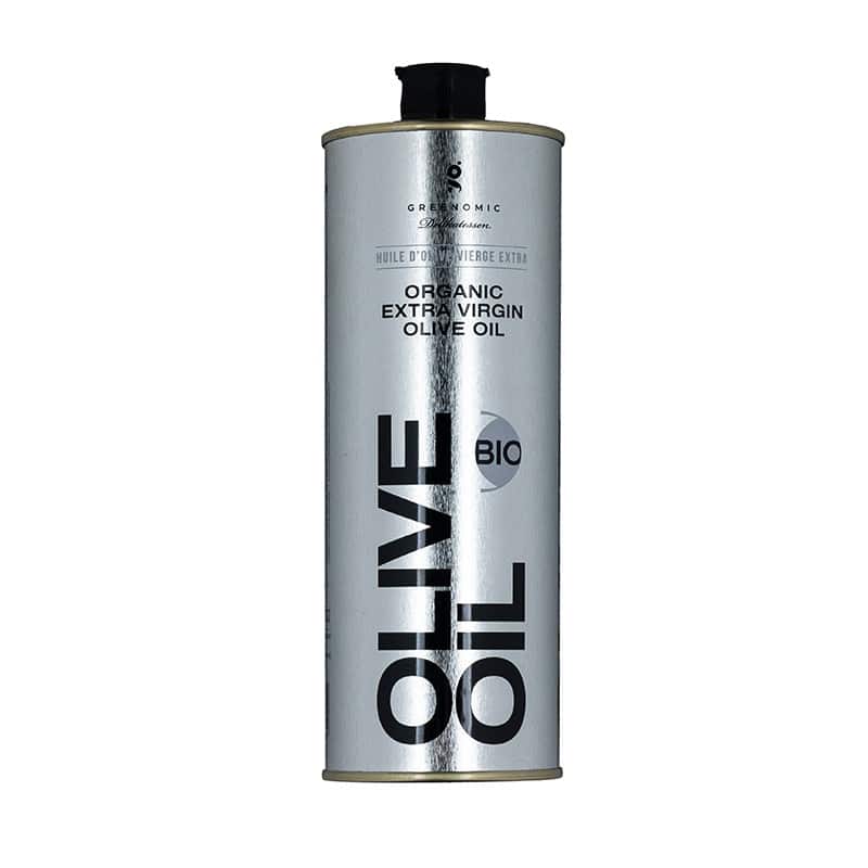 Organic BIO-Olivenöl in Silber Dose 0,5 l