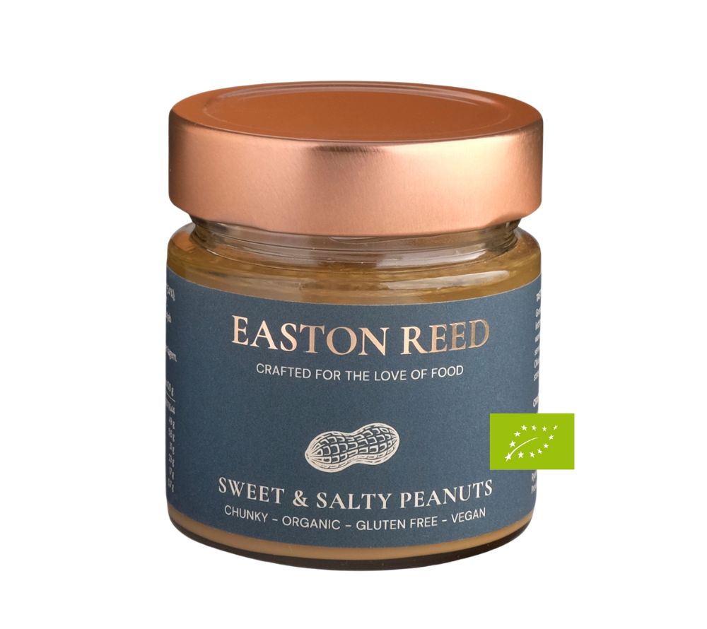 Peanut Butter Sweet & Salty Peanut Crunch Easton Reed - Knusprige Erdnussbutter ohne Palmöl 175 gr