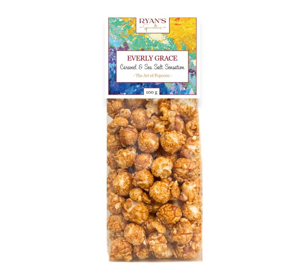 Everly Grace Popcorn Caramel & Sea Salt Sensation Bag 100 gr
