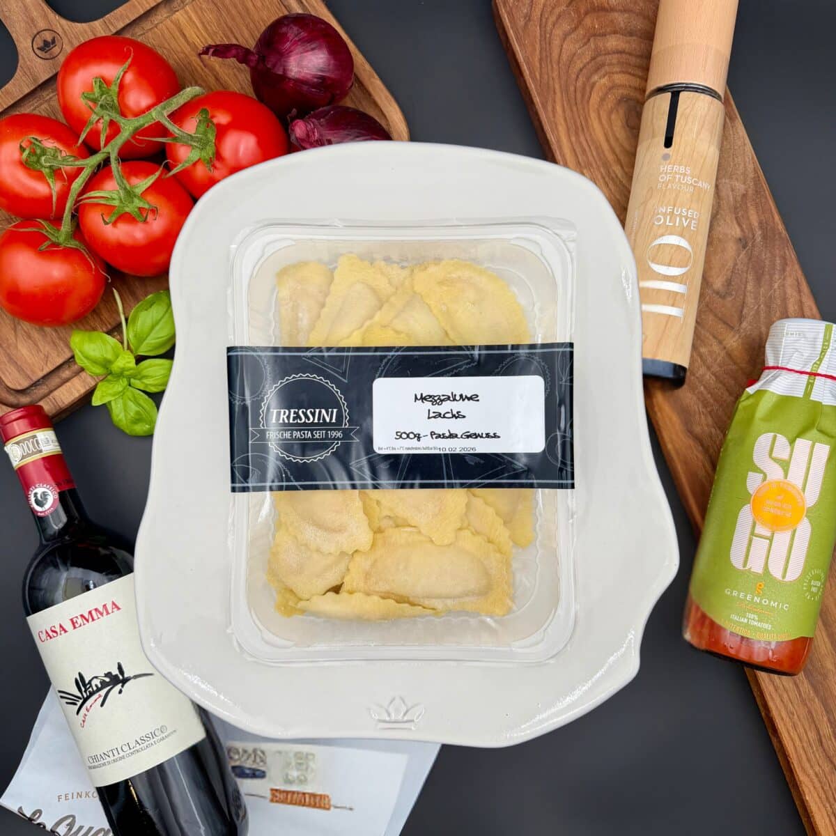 Mezzalune Lachs 500 gr