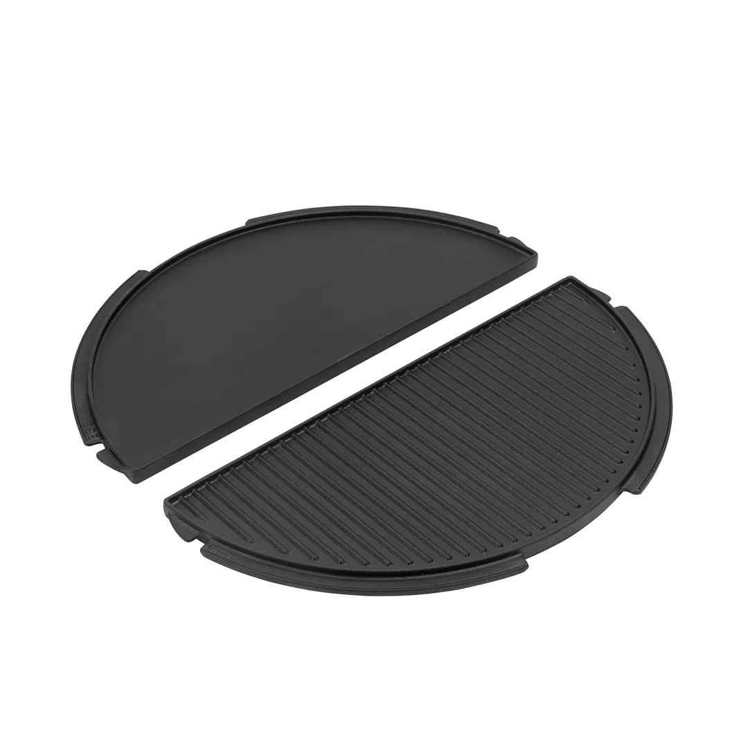 Big Green Egg Half Cast Iron Plancha – Halbrunde Grillplatte aus Gusseisen