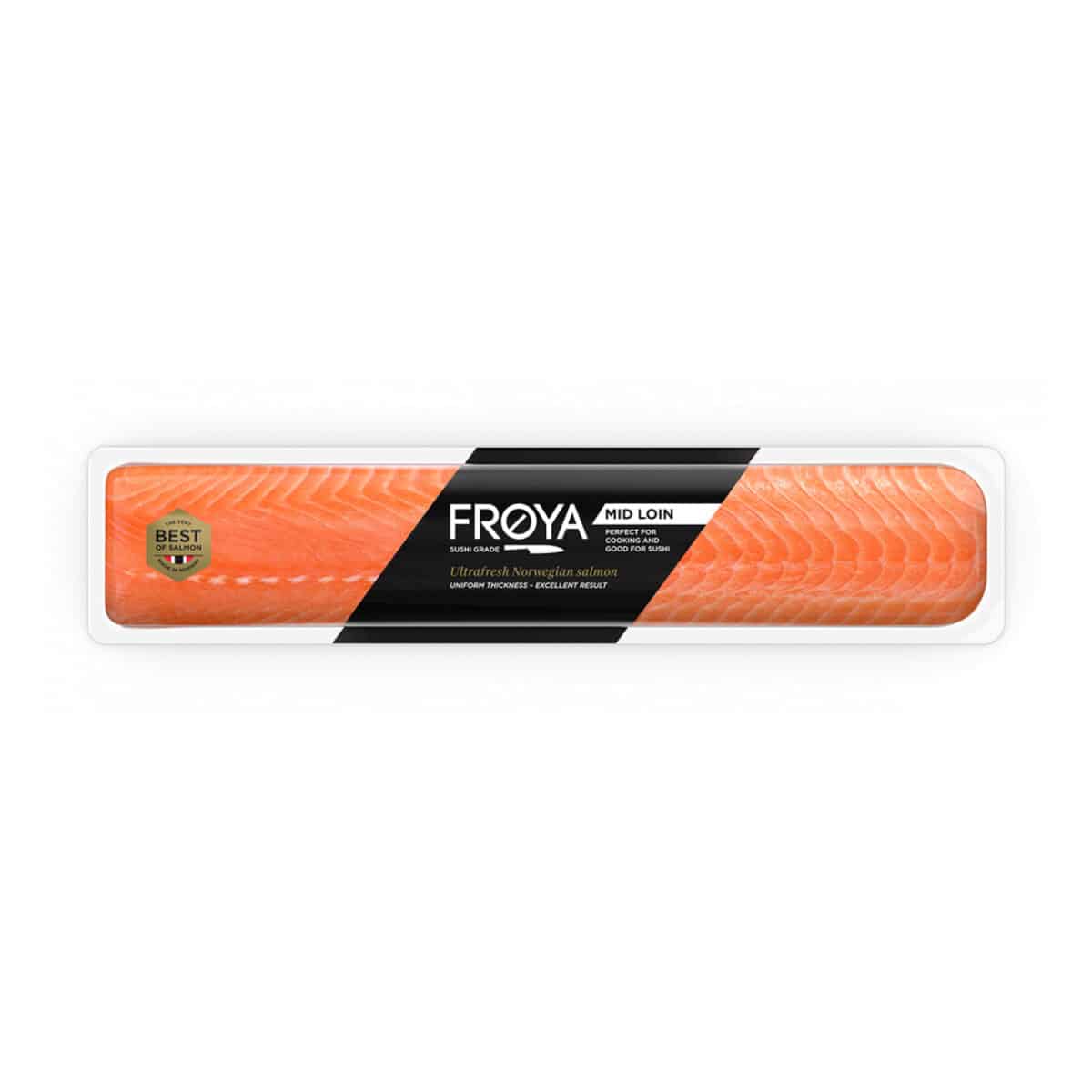 Frøya Mid Loin ganzes Stück in der Vakuumverpackung